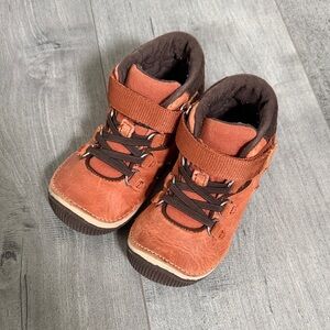 Stride Rite Brown Toddler Hook-and-Loop Boots